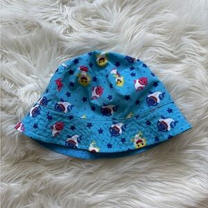 Colorful Cartoon Print Bucket Hat pinkfong baby shark toddler